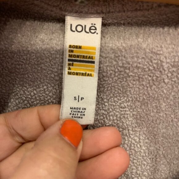 2/40$ LOLE fleece jacket grey size small - Picture 4 of 6
